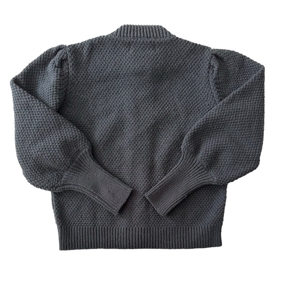 Lenvers Anais Merino Wool Puff Sleeve Cardigan - Picture 4 of 4